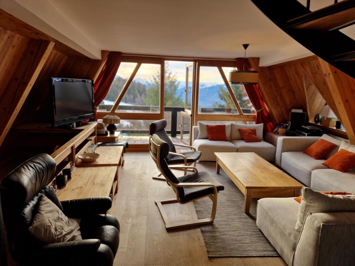 부르생모리스 Le Chalet Pointu De Capucine Chambre D Hote Arcs 1600 B&B 외부 사진