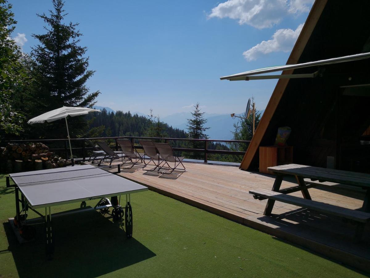 부르생모리스 Le Chalet Pointu De Capucine Chambre D Hote Arcs 1600 B&B 외부 사진